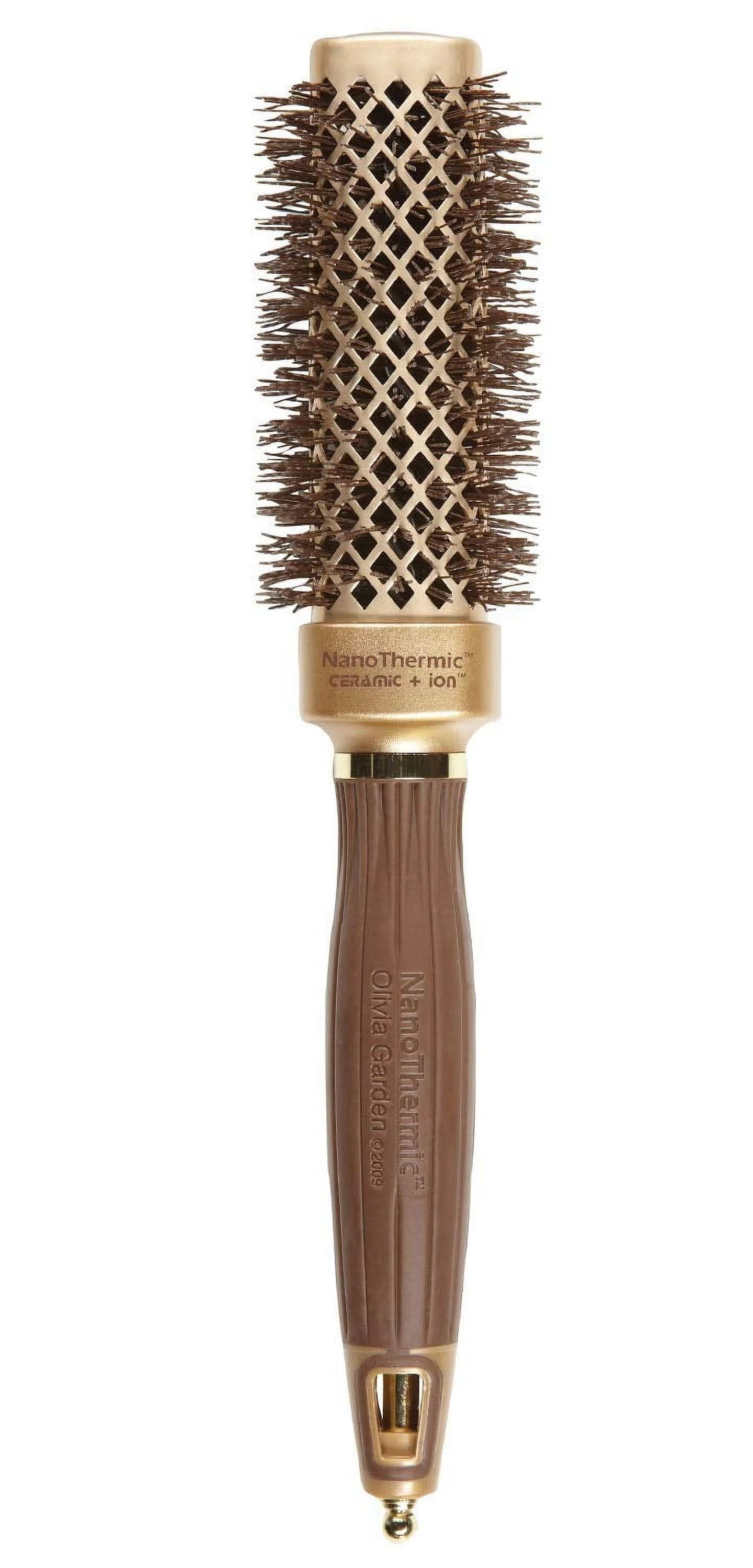 Olivia Garden NanoThermic Ceramic + Ion Square Shaper Brush, 1 1/8"