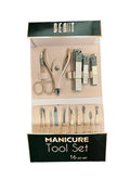 16 Piece Manicure & Pedicure Set, Gold