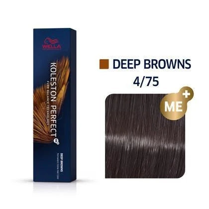 Wella Koleston Perfect Me+ Permanent Hair Color 4/75 2 oz