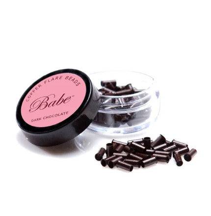 Babe Flare Beads 3.5 mm, 100 Beads per Container, Dark Chocolate