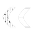 Walker Tape This Side To Base Contour Tape AA, 36 pc