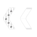 Walker Tape This Side To Base Contour Tape B, 36 pc