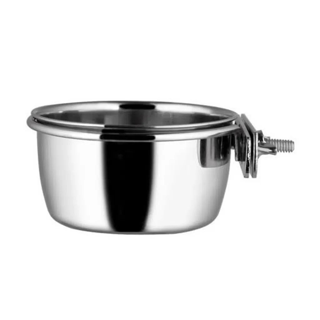 Oripet Stainless Steel Screw-On Pet Bowl for Cages 5 oz