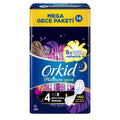 Orkid Platinum Night Extra Sanitary Pads with Wings 14 Count