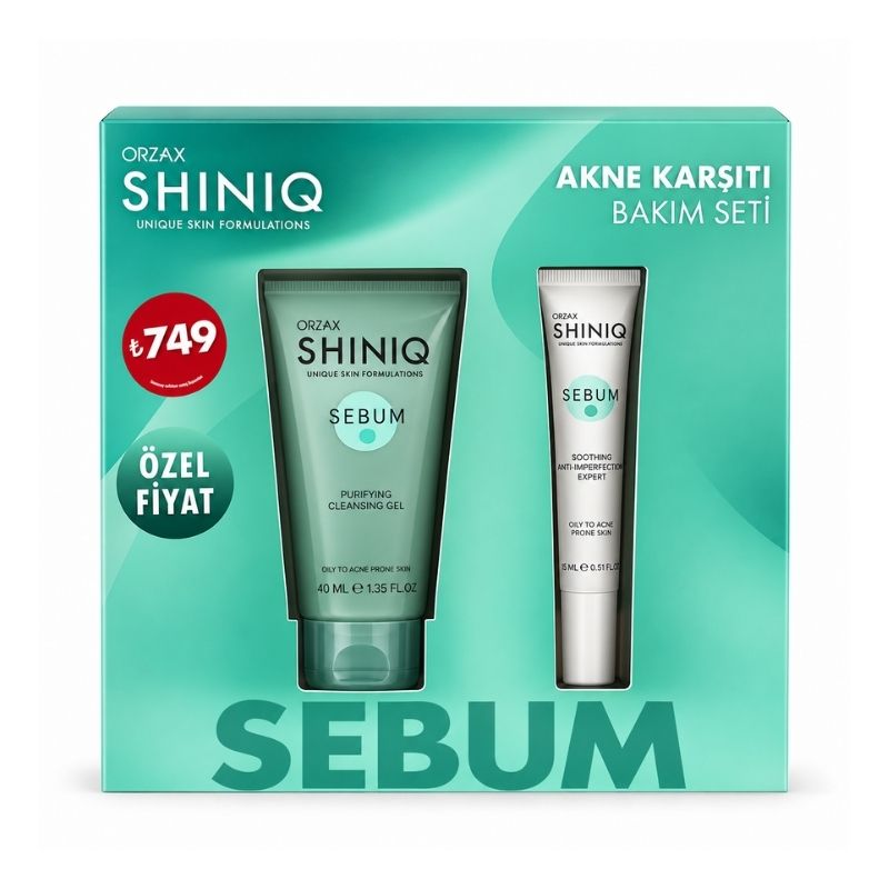 Shiniq Sebum Balancing Skincare Set for Oily Skin 2 Pieces