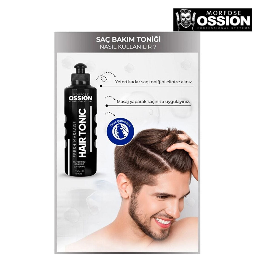 Ossion Hair Tonic Menthol Refreshing Formula 250 ml