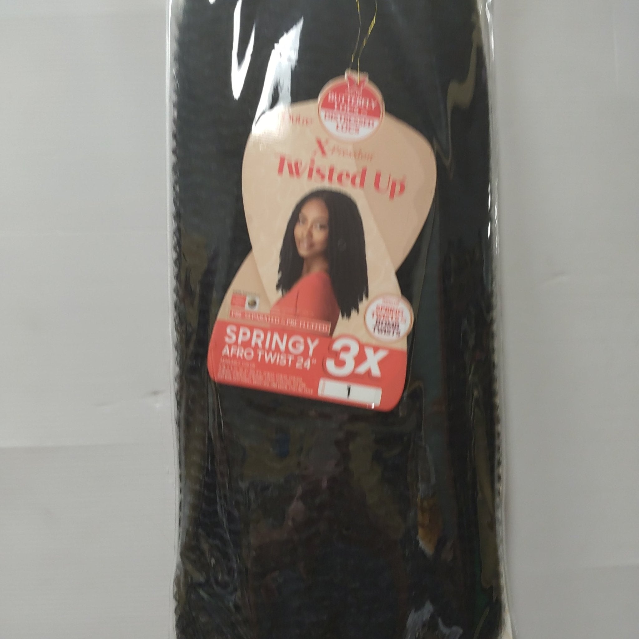 Outre Crochet Braids X-Pression Twisted Up 3X Springy Afro Twist 24" (1 Pack)