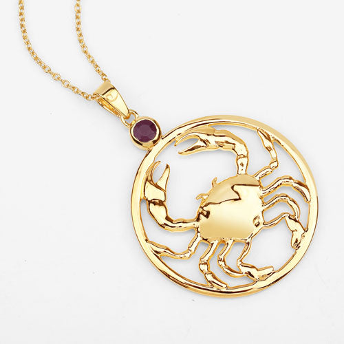 0.33 Carat Genuine Ruby .925 Sterling Silver Pendant