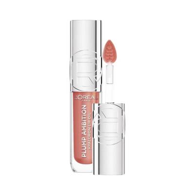 Loreal Paris Plump Ambition Hyaluron Lip Oil - 650 Nude Macaron, Moisturizing Lip Care with Hyaluronic Acid