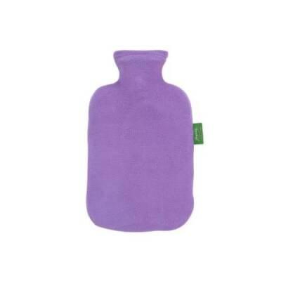 Fashy 2 Lt Lila Hot Water Bottle with Cover - Comforting Warmth & Relaxation