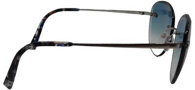 Papary Hollywood Blue C10 Grey Metal Gradient Sunglasses