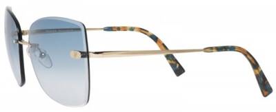 Papary Hollywood Blue C10 Grey Metal Gradient Sunglasses
