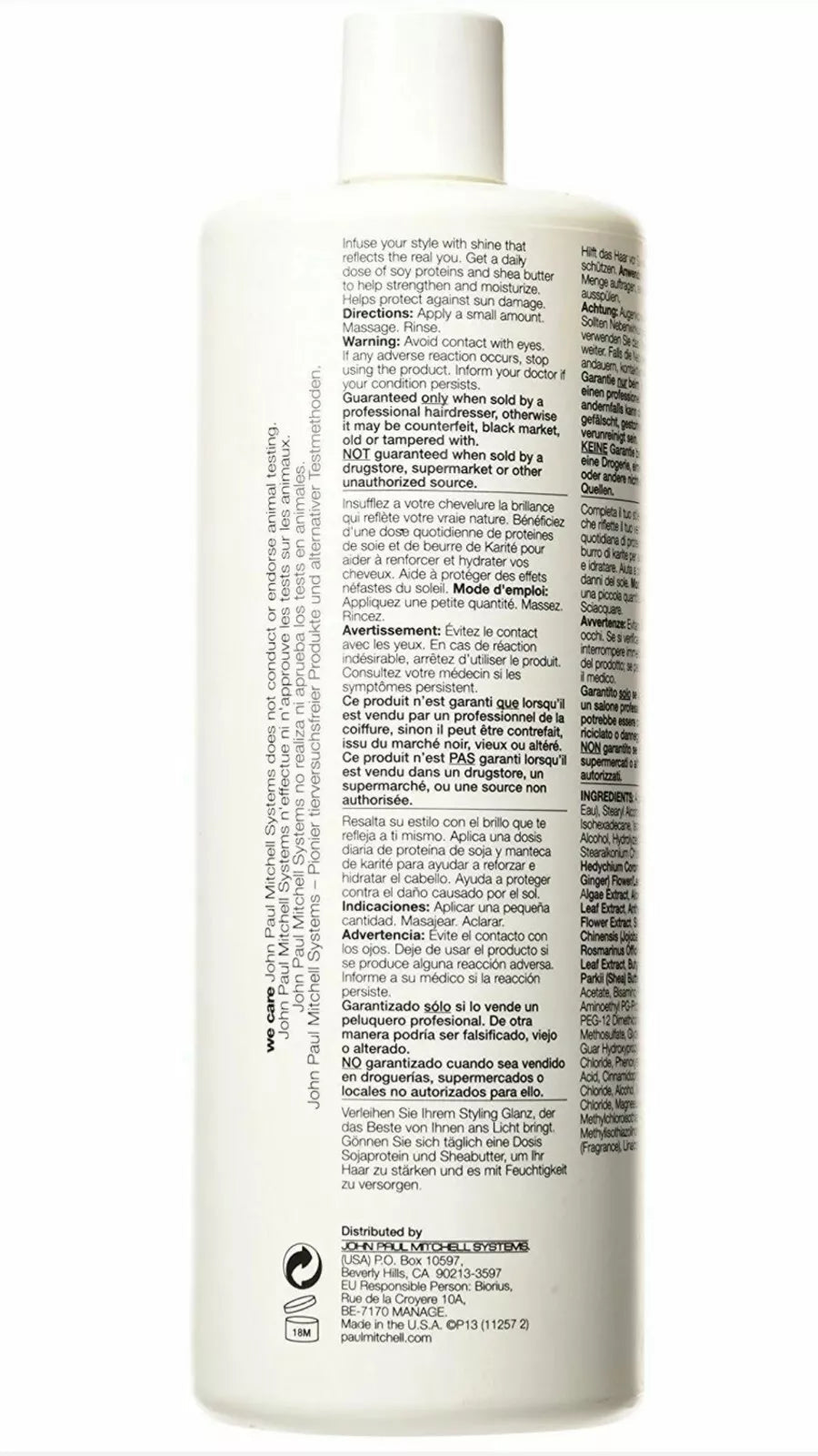 Paul Mitchell Instant Moisture Conditioner- 33.8 oz / liter