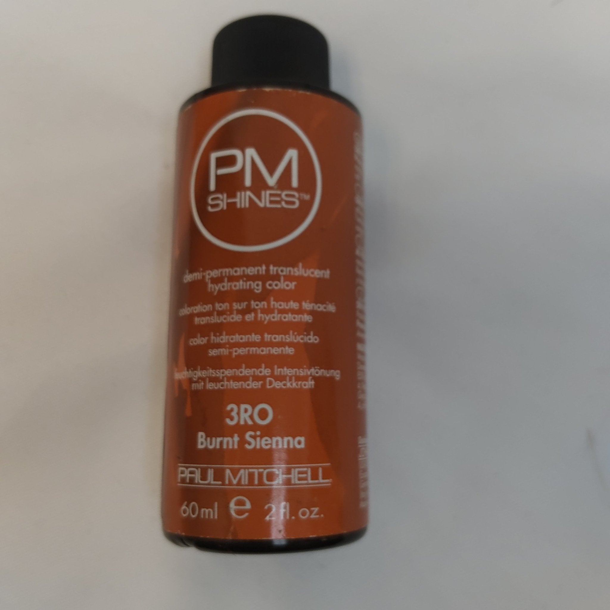 Paul Mitchell PM Shines Demi Permanent Translucent Hydrating Color 2 oz 3RO Burnt Sienna