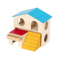Pawise Wooden Two-Story Small Animal Hideout 16x13x15 cm