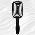 Claris Square Detangling Hair Brush for Smooth Styling C-20421