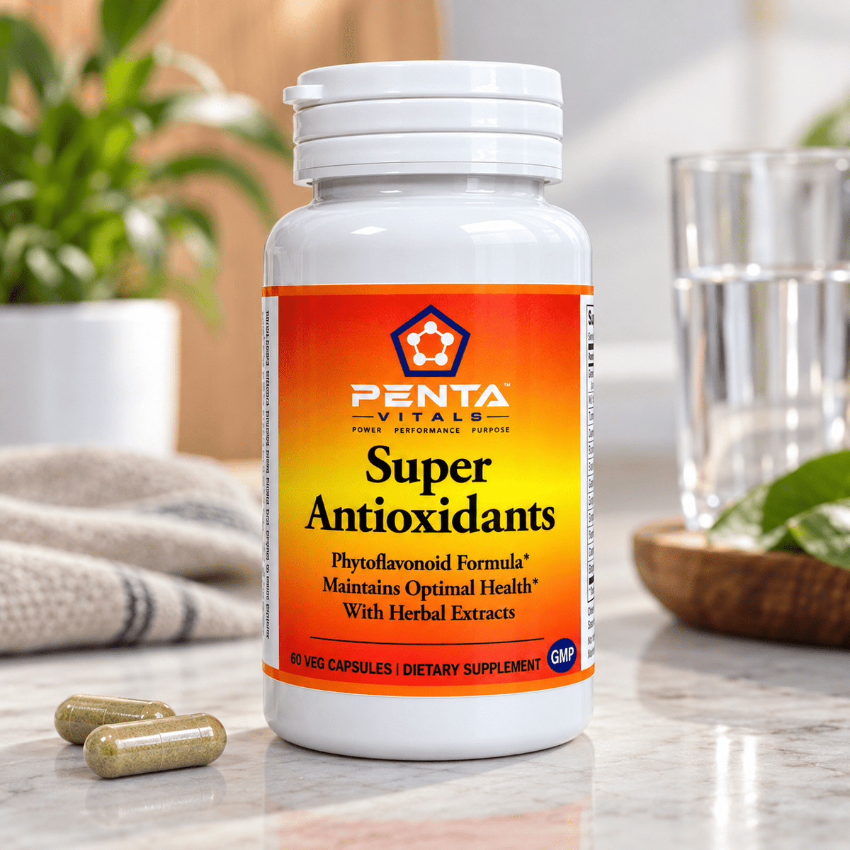 Penta Vitals Super Antioxidants -60 Veg Caps