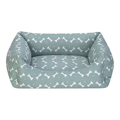 Pet Comfort Uniform Bone Mint & White Pet Bed Small 50x40cm