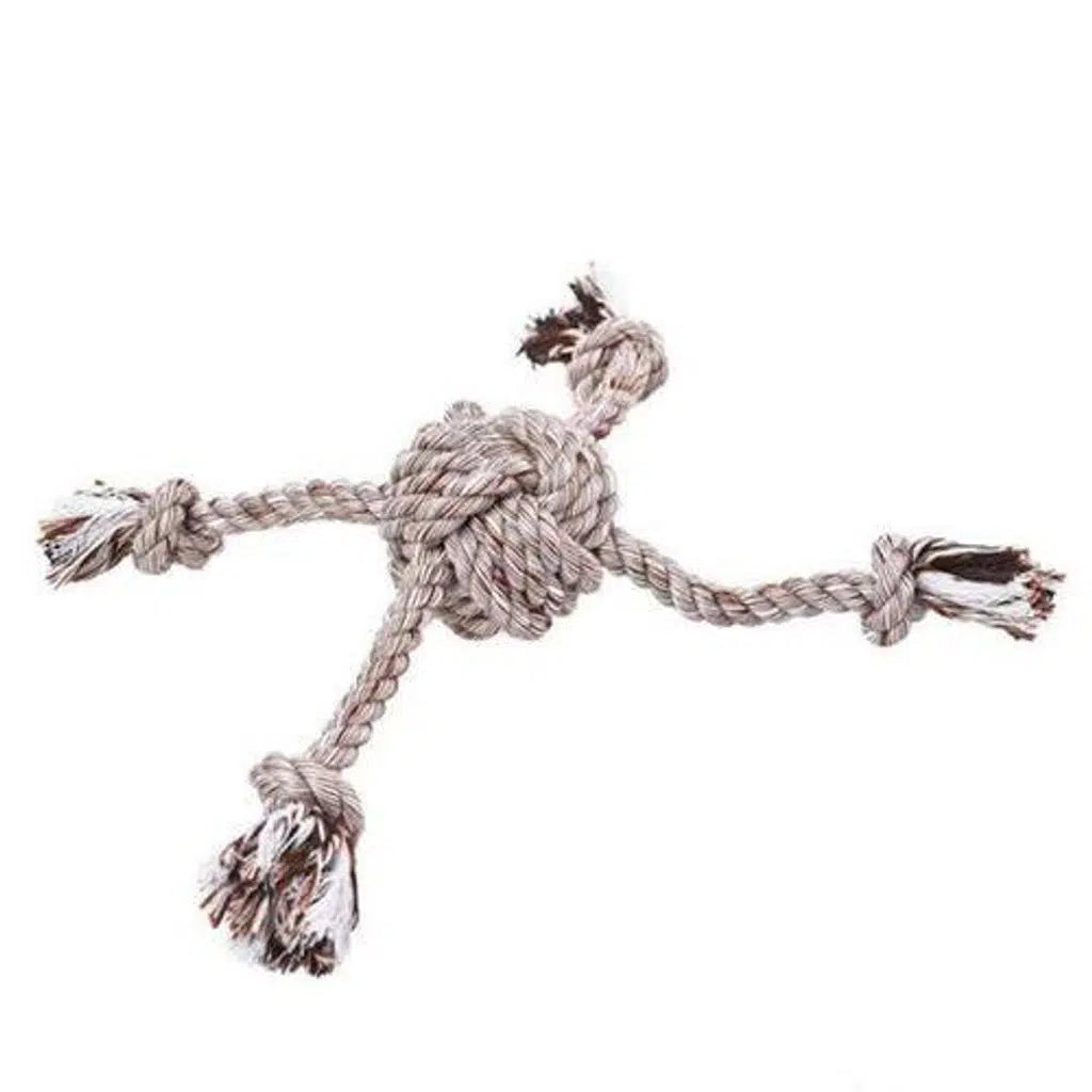Zampa Brown Rope Dog Toy with Handle 8x32cm