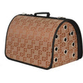 Pet Pretty Flybag Brown Pet Carrier with Waterproof Fabric 40cm