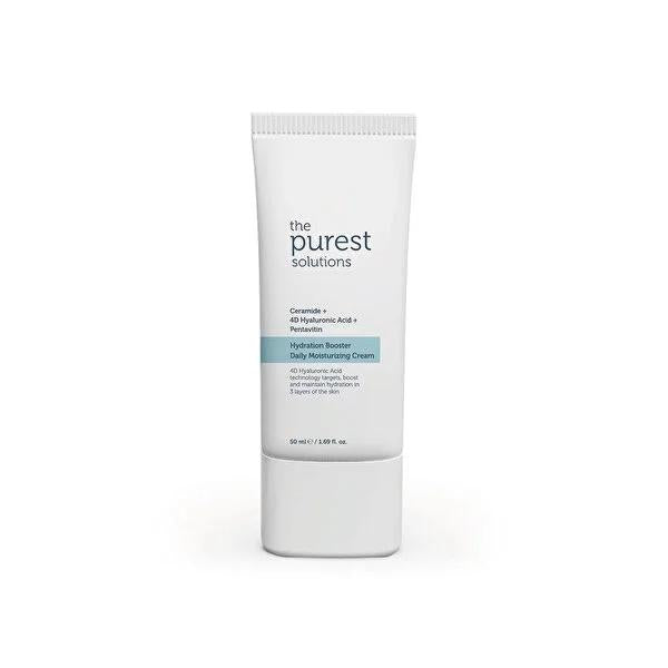The Purest Solutions Hydration Booster Daily Moisturizing Cream - Ceramide & Hyaluronic Acid Cream for Dry Skin