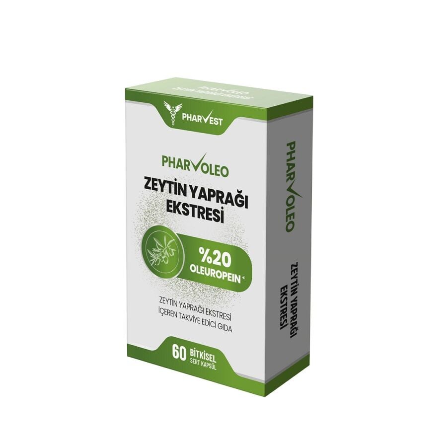 Pharvest Pharvoleo Olive Leaf Extract Dietary Supplement 60 Capsules