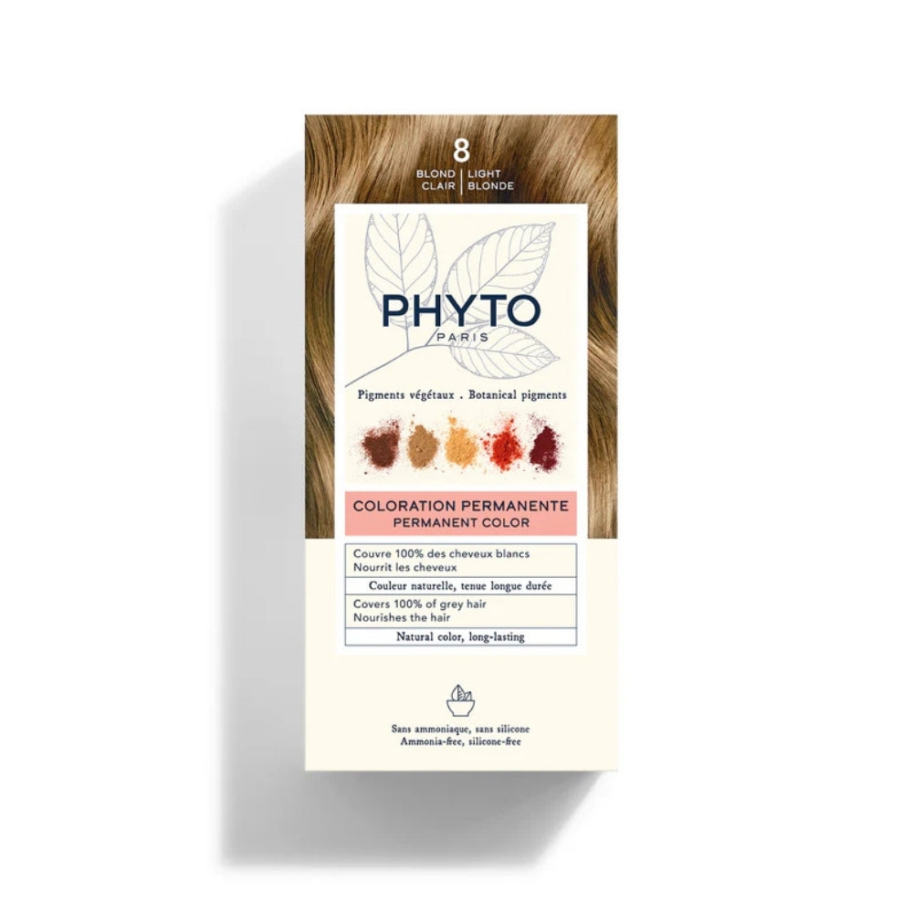Phyto Color 8 Permanent Hair Color Ammonia-Free Blonde
