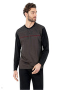 Pierre Cardin Men's Jacquard Pajama Set in Black