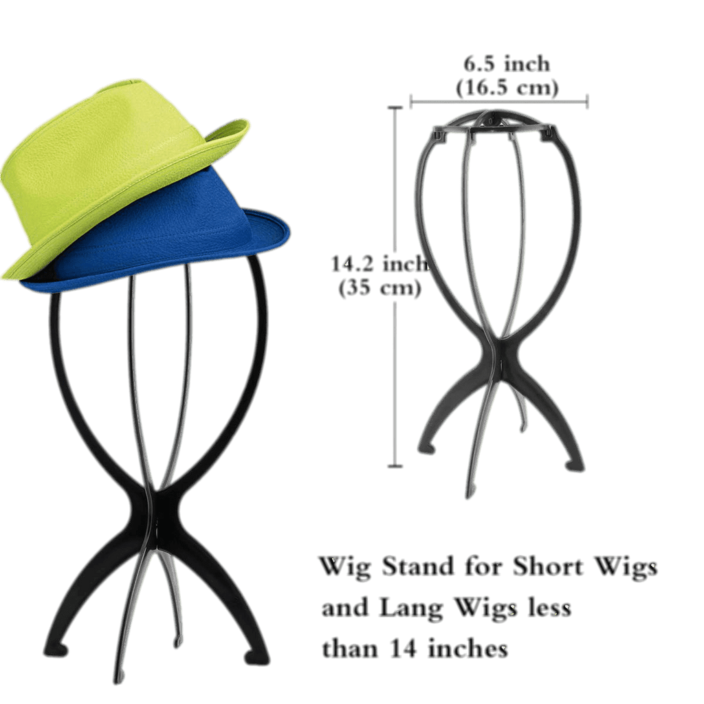 Unique Plastic Wig Stand Black