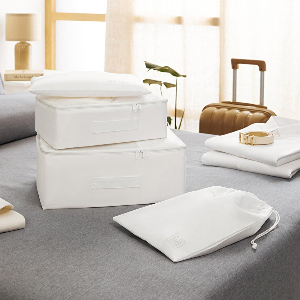 Ocean Home Luggage Organizer Set - 4 Piece Travel Accessory for Effortless Packing & Storage