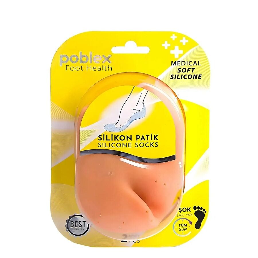 Poblex Silicone Heel Socks for Foot Comfort and Softness