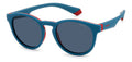 Polaroid Kids PLD 8048/S Blue Sunglasses for Ages 7-10