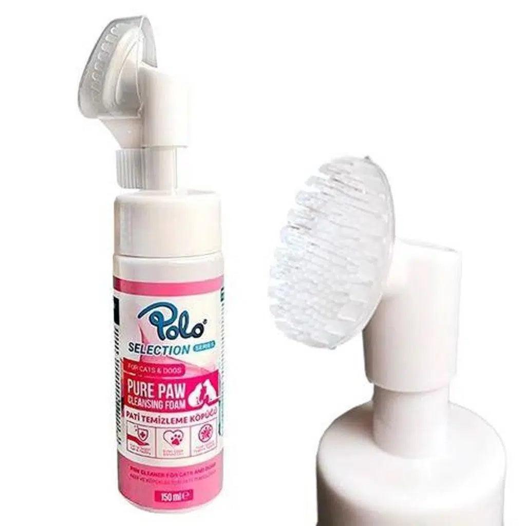 Polo Pet Paw Cleaning Foam with Silicone Brush 150ml