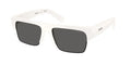 Prada 0PR D12SU Modern Square Men's Sunglasses 55mm
