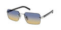 Prada 0PR D55S Men's Designer Sunglasses Silver Frame 55mm