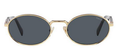 Prada 65Z ZVN-09T Gold Metal Square Sunglasses 55mm