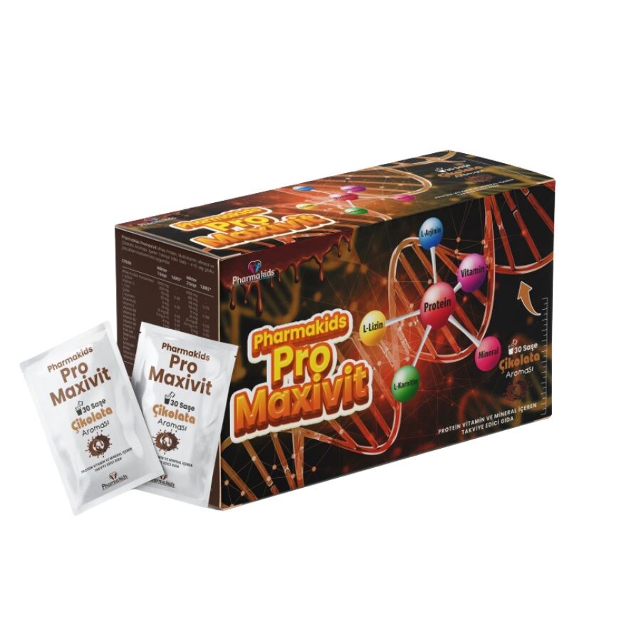 Pharmakids Pro Maxivit Chocolate Flavor Dietary Supplement 30 Sachets