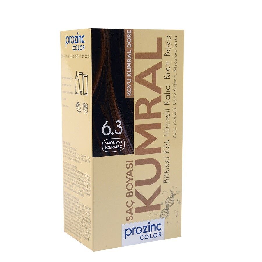 Prozinc 6.3 Dark Golden Blonde Hair Color with Plant Stem Cells 60ml