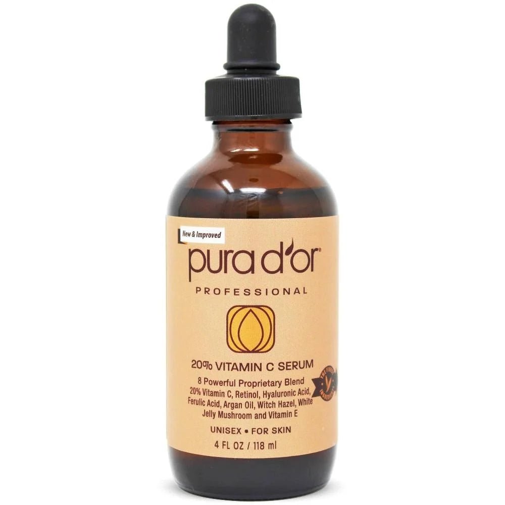 Pura D'or 20% Vitamin C Facial Serum, 4 oz