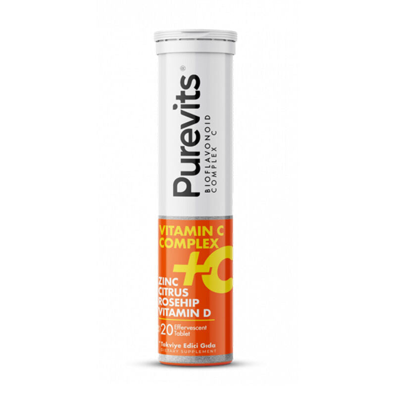 Purevits Vitamin C 1000 mg Complex Immune Support 20 Tablets