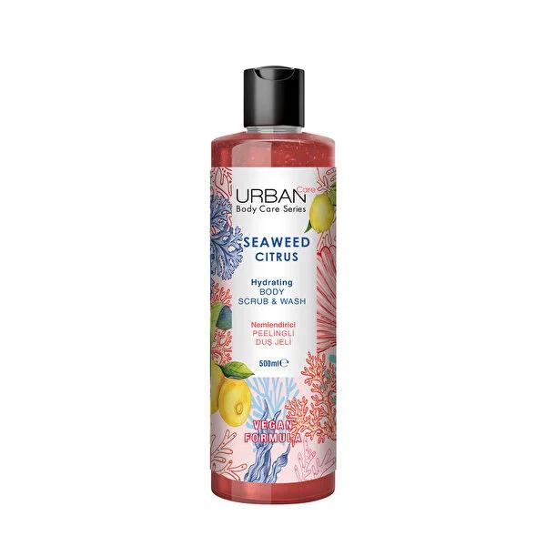 Urban Care Seaweed Citrus Body Wash: Exfoliating Shower Gel for Deep Cleansing, Brightening & Moisturizing - 16.91 fl oz