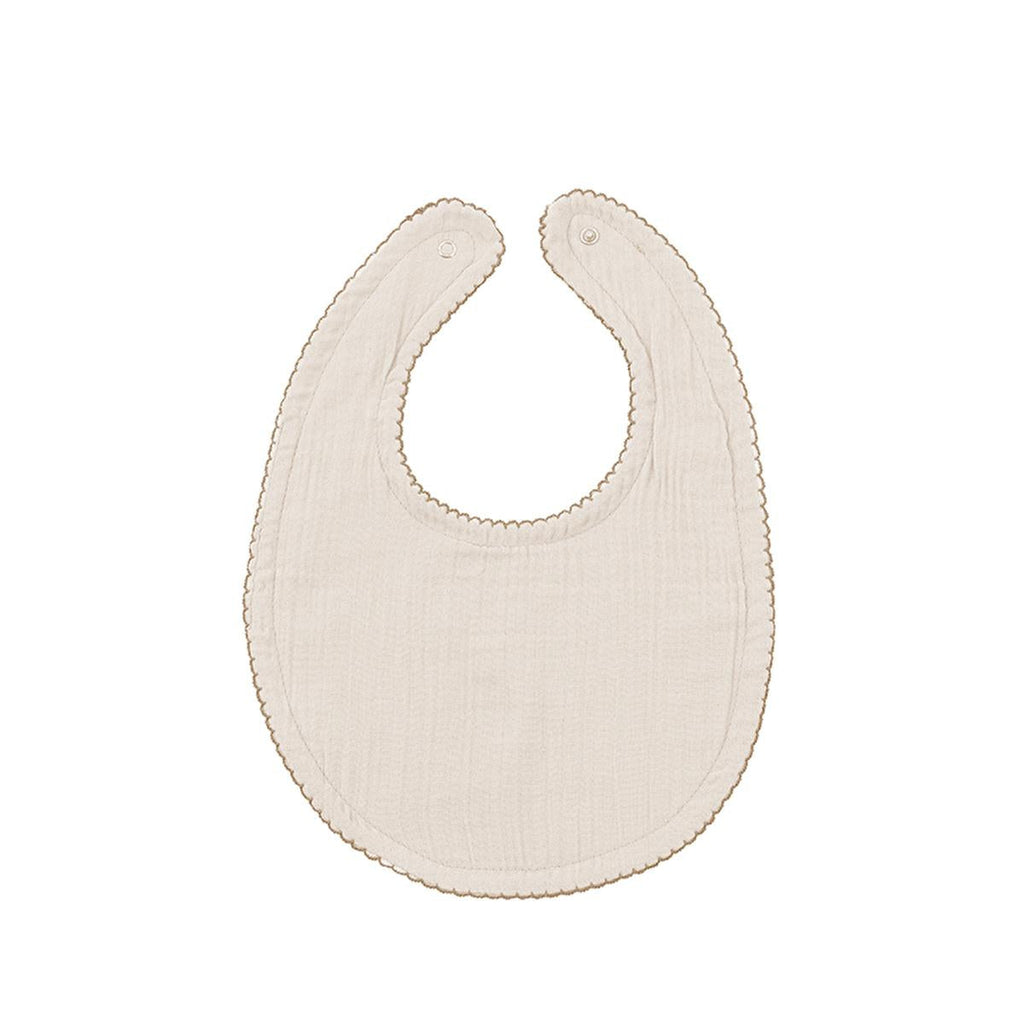 Babyjem Muslin Baby Bib with Teething Ring - Soft, Adjustable, and Hypoallergenic Cotton Bib for Teething Babies
