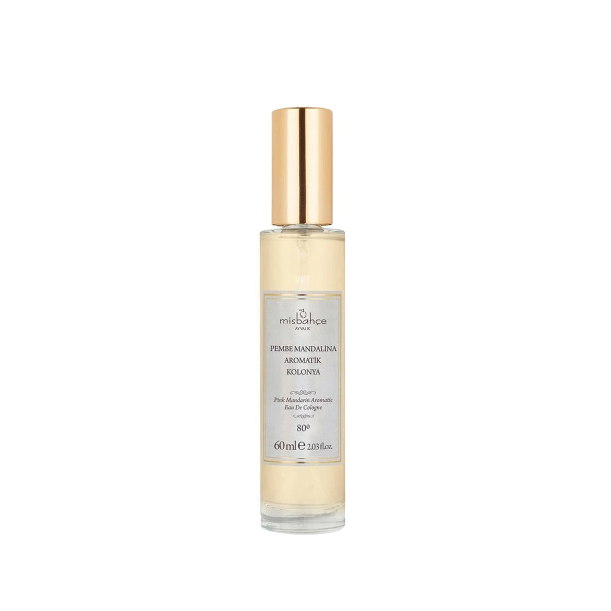 Misbahçe Pink Mandarin Aromatic Cologne 60ml - Refreshing Fragrance for On-the-Go