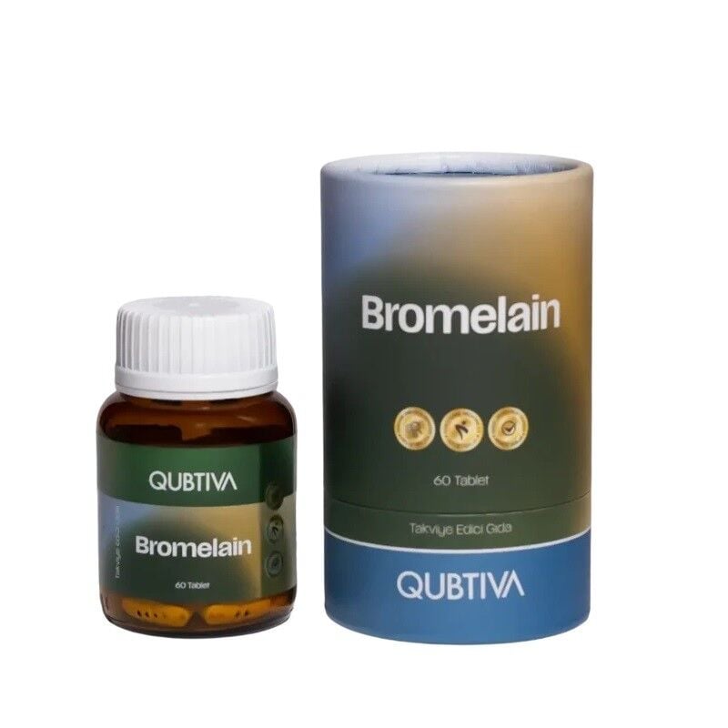 Qubtiva Bromelain Dietary Supplement for Digestion 60 Tablets