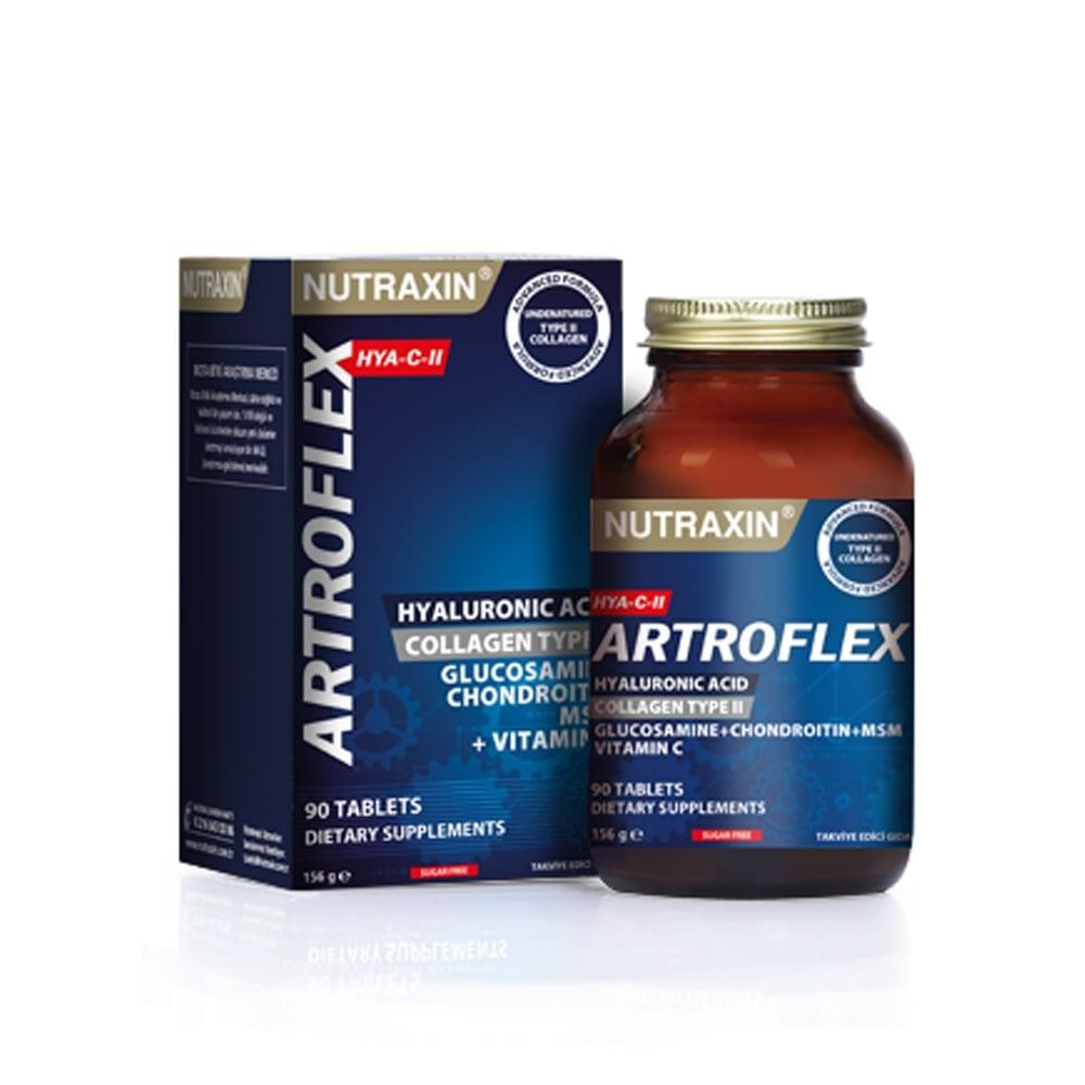 Nutraxin Artroflex HYA-C-II Joint Health Supplement - 90 Tablets with Glucosamine, Chondroitin & Hyaluronic Acid