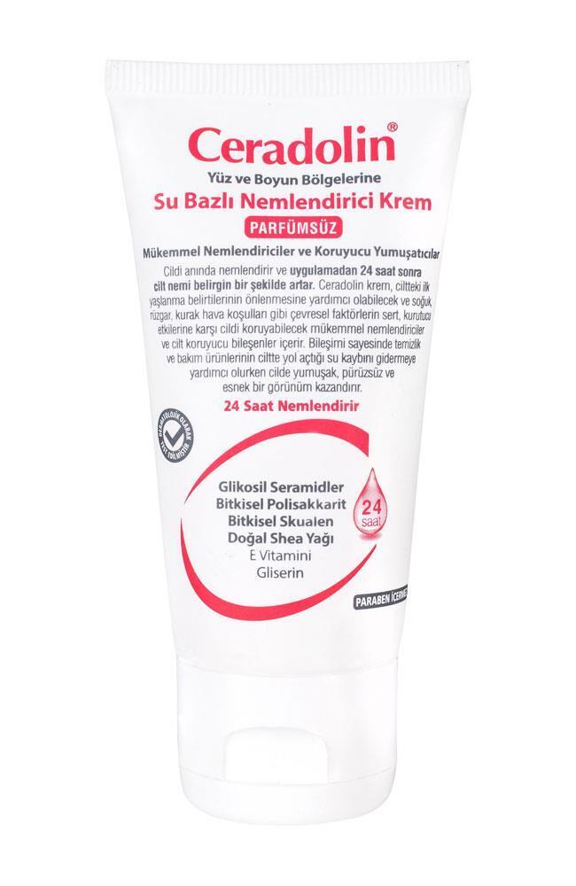 Ceradolin Fragrance-Free Moisturizing Cream for Dry, Sensitive Skin - 50ml, Hydrating, Non-Greasy, for Babies & Adults