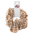 Eklips Gingham Scrunchie Brown Hair Accessory 1 pc