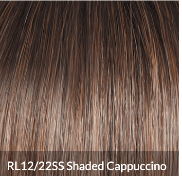 Raquel Welch Sheer Luxury Collection, Showrunner Mid-Length Layered Wig with Feather Lite Fiber Luxlite Cap Ll, Average, RL12/22SS CAPPUCCINO