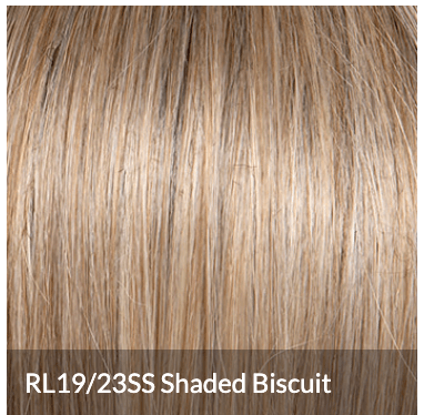 Raquel Welch Sheer Luxury Collection, Straight to Camera Shoulder-Length Layered Wig with Feather Lite Fiber Luxlite Cap Ll, Average, RL19/23SS Biscuit