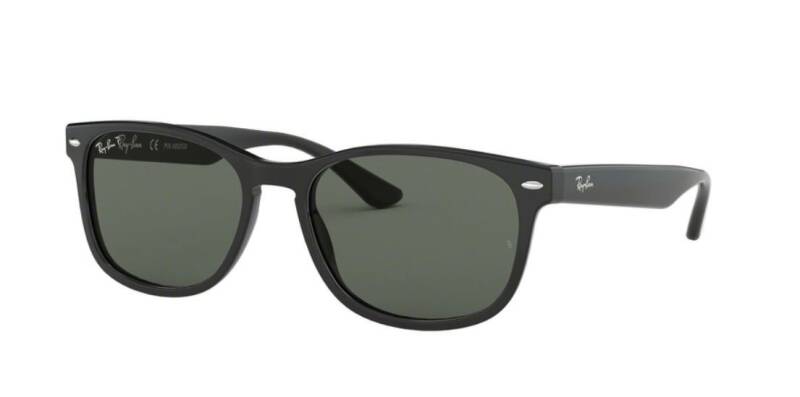 Ray-Ban 0RB2184 Polarized Square Sunglasses in Black 57mm